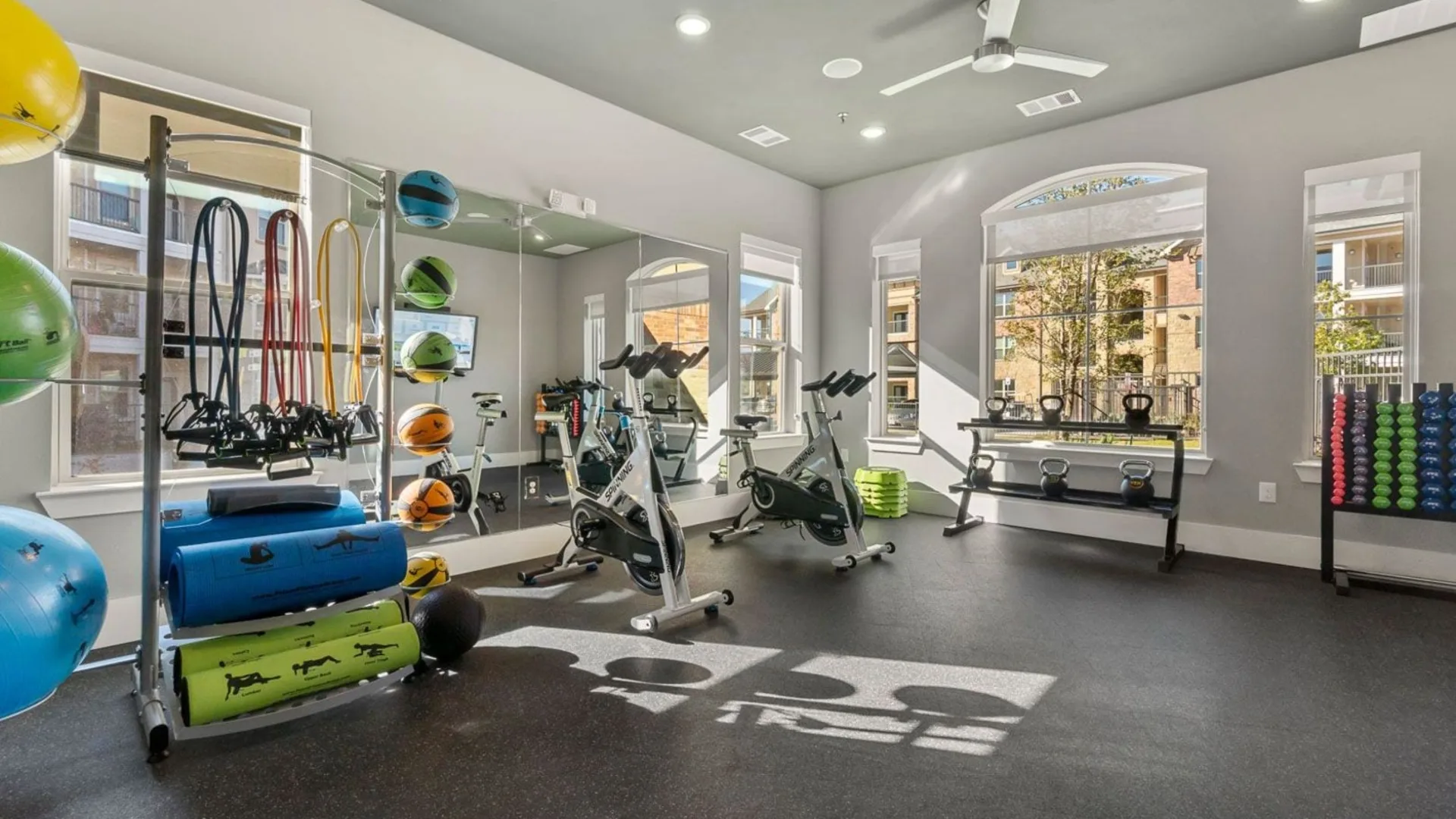fitness center at The Auberge of Burleson